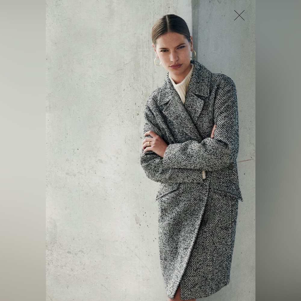 Mango Straight-cut wool coat